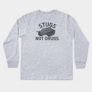 STUGS NOT DRUGS Kids Long Sleeve T-Shirt